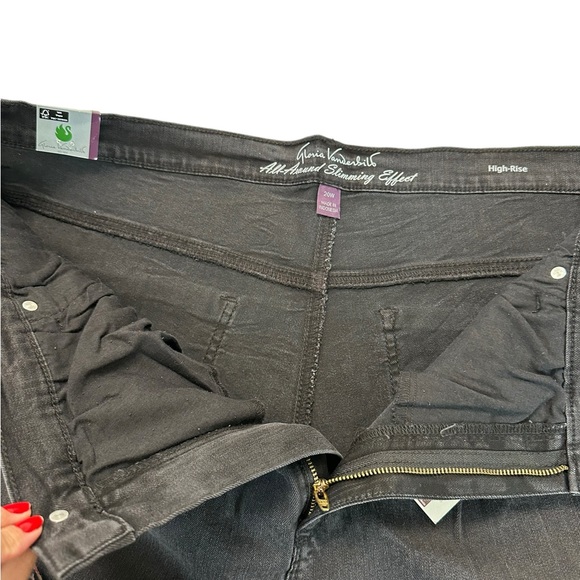 Gloria Vanderbilt Gray Wheaton All Around Slimming Effect High Rise Size 20W - Picture 16 of 17